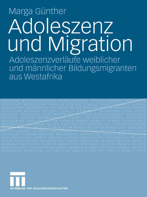 Title details for Adoleszenz und Migration by Marga Günther - Available